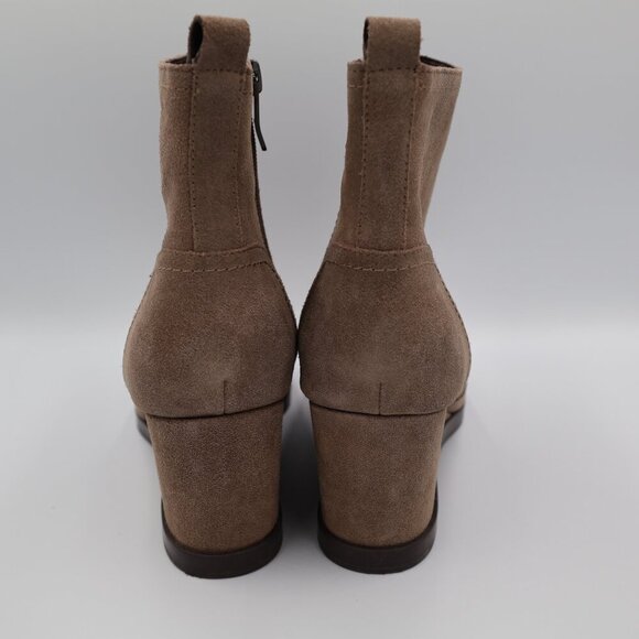 Easy Spirit Evolve Wedge Ankle Booties Womens Size 8.5M Taupe Waterproof Leather - Picture 8 of 11